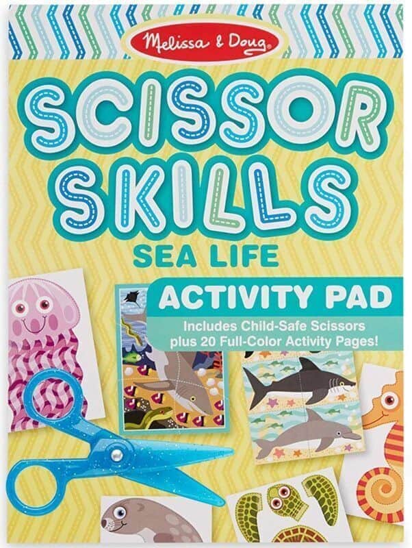 חוברת יצירה במספריים נושא חיות ים מליסה ודאג Melissa and Doug