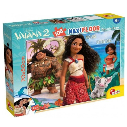 פאזל רצפה 108 חלקים דו צדדי מואנה 2