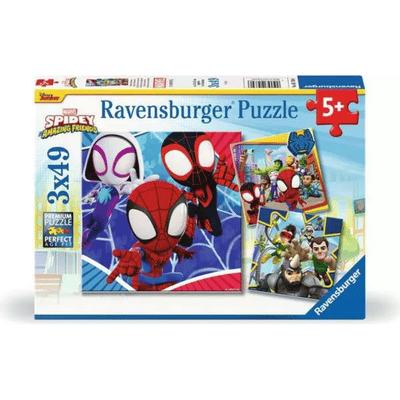 פאזל ספיידי וחבריו 3 פאזלים 49 חלקים Ravensburger