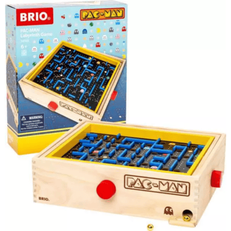 משחק מבוך עץ חשיבה ודיוק קלאסי BRIO PAC-MAN
