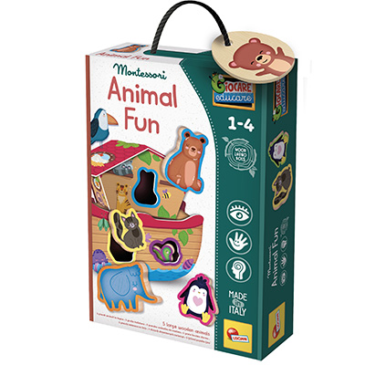 משחק התאמת חיות מעץ מונטסורי לתינוקות ליסיאני