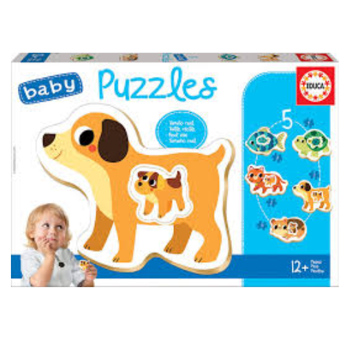 פאזל פעוטות חיות צבעוניות