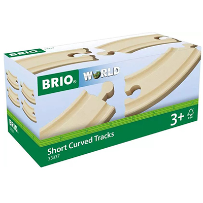 מסילות רכבת עץ BRIO מעוקלות