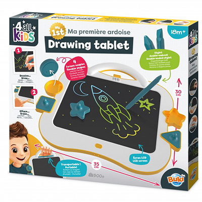 לוח ציור לילדים Buki מחיק צבעוני