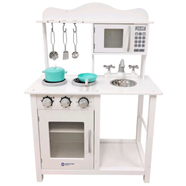 מטבח עץ לילדים דגם אופרי מטבח משחק ריאליסטי עם אביזרים