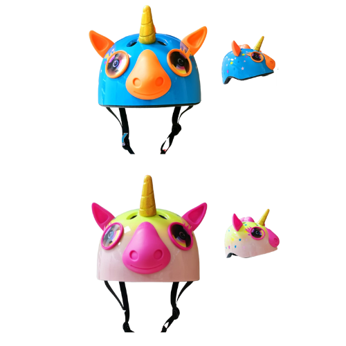 קסדת ילדים חד קרן תלת מימד