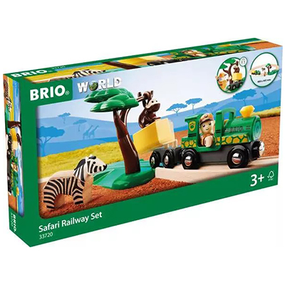 רכבת עץ לילדים BRIO ספארי