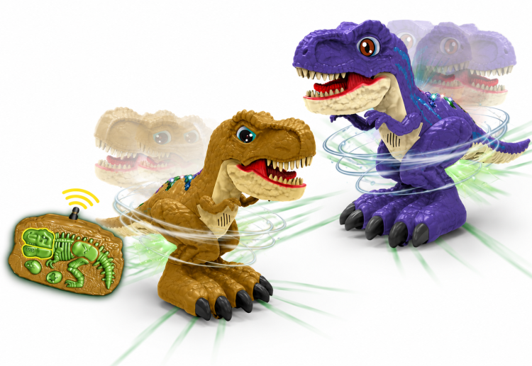 דינוזאור אינטראקטיבי על שלט MACHINA Dino Din עם אור וקול