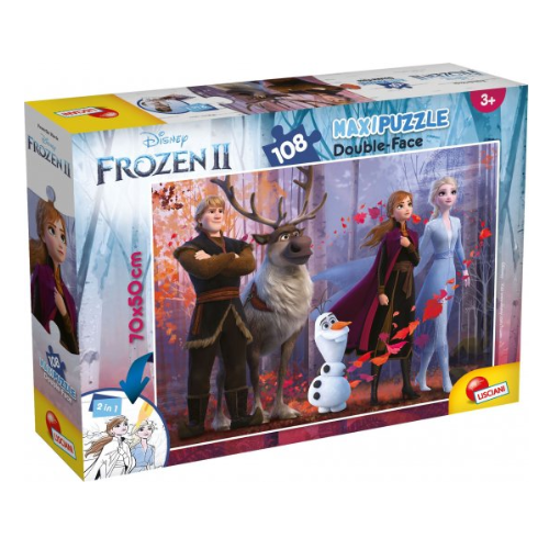 פאזל רצפה דו צדדי 108 חלקים פרוזן 2