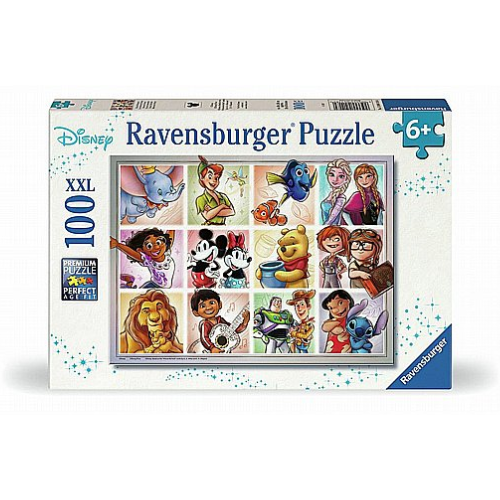 פאזל 100 חלקים של מגוון דמויות אהובות מדיסני