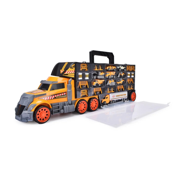 משאית נשיאה לרכבי בנייה עם 9 רכבי מתכת Dickie Toys – תמונה 2