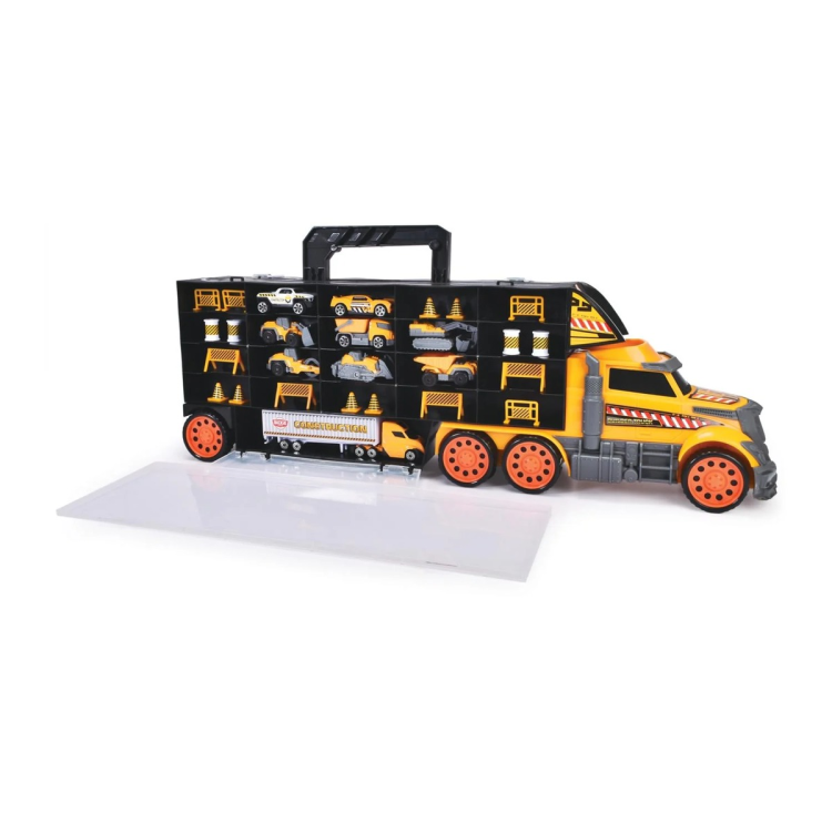 משאית נשיאה לרכבי בנייה עם 9 רכבי מתכת Dickie Toys – תמונה 3