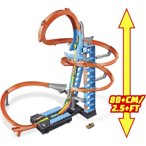 הוט ווילס מסלול מגדל הפעלולים המוטורי Hot Wheels Sky Crash Tower