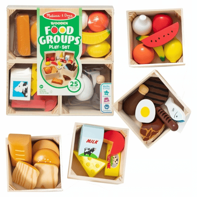 סט קבוצות מזון מעץ Melissa & Doug