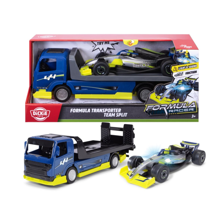 משאית מוביל מכוניות מרוץ אאודי Dickie Toys