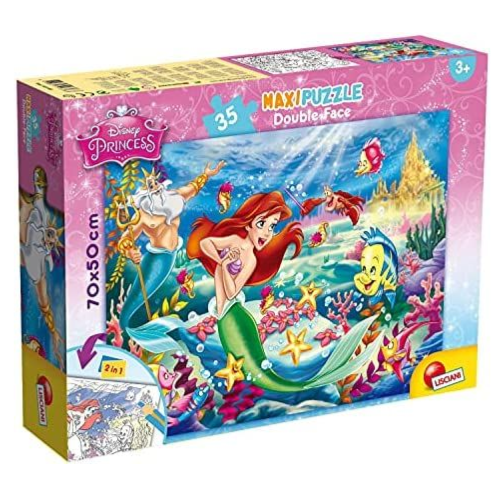 פאזל רצפה דו-צדדי 2 ב-1 בת הים הקטנה