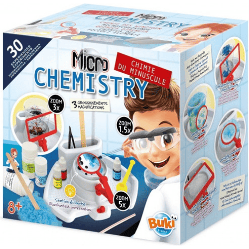ערכת ניסויים בכימיה 30 ניסויים לילדים BUKI Mini Chemistry