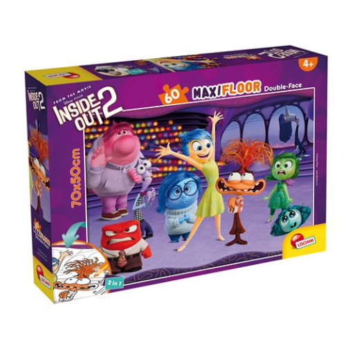 פאזל רצפה דו צדדי 60 חלקים הקול בראש 2