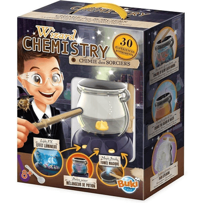 ערכת כישוף וניסויי כימיה 30 ניסויים Buki Wizard Chemistry